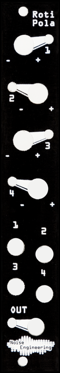 Noise Engineering Roti Pola (Black) - Four Channel Attenuverting CV Mixer